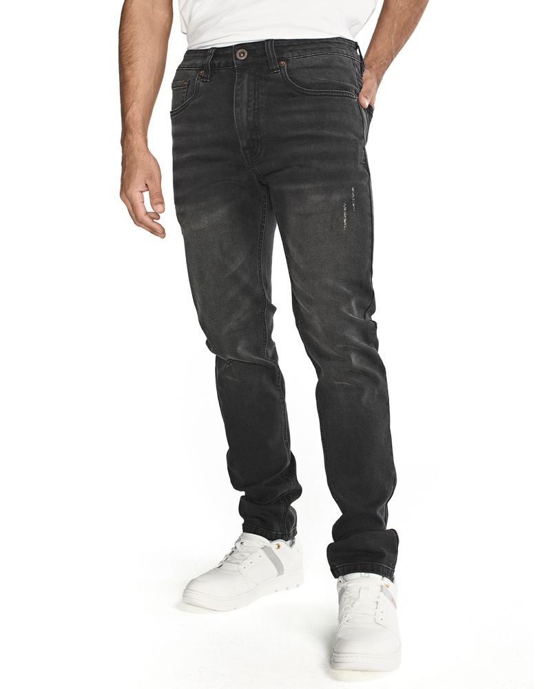 Jeans-Casual-Hombre-Triblend-Stretch-Denim-Skinny-Gris-Cat