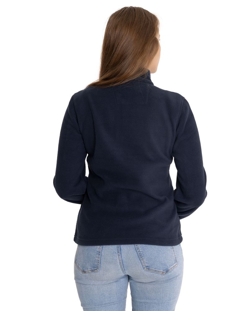 Polar-Casual-Mujer-Women-S-Microfleece-Quarter-Zip-Azul-Cat