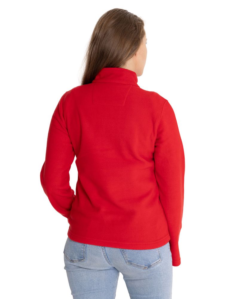 Polar-Casual-Mujer-Women-S-Microfleece-Quarter-Zip-Rojo-Cat