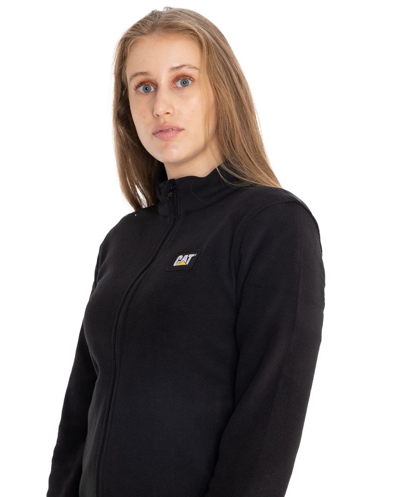 Polar-Casual-Mujer-Women-S-Microfleece-Full-Zip-Negro-Cat