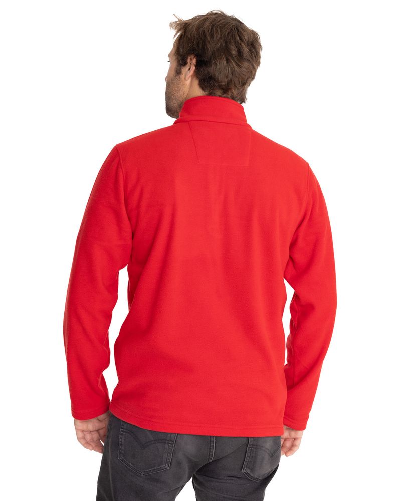 Polar-Casual-Hombre-MICROFLEECE-QUARTER-ZIP-ROJO-CAT