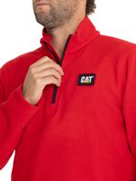 Polar-Casual-Hombre-MICROFLEECE-QUARTER-ZIP-ROJO-CAT