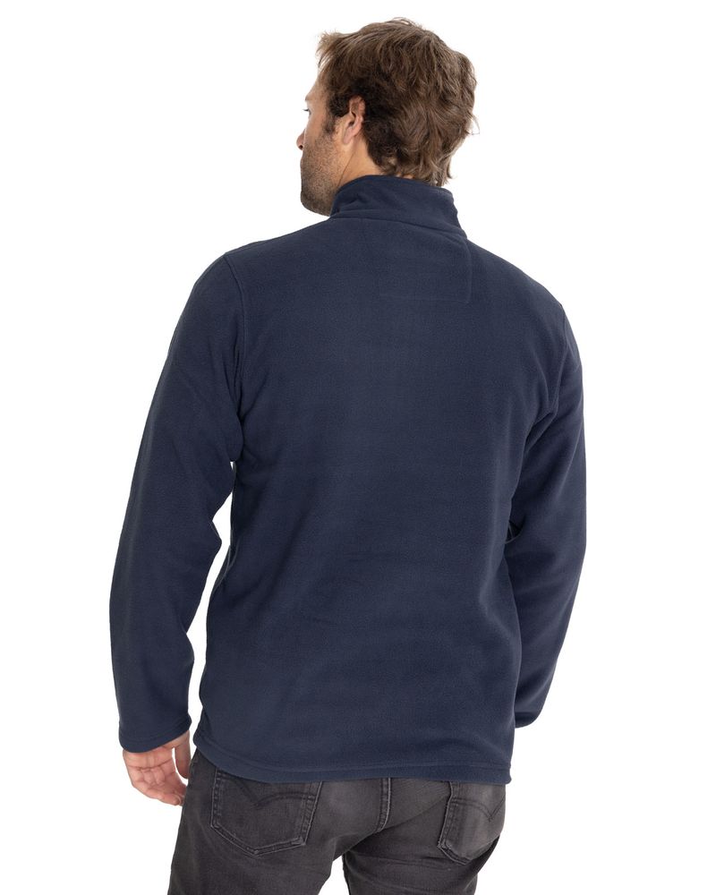 Polar-Casual-Hombre-MICROFLEECE-QUARTER-ZIP-AZUL-CAT