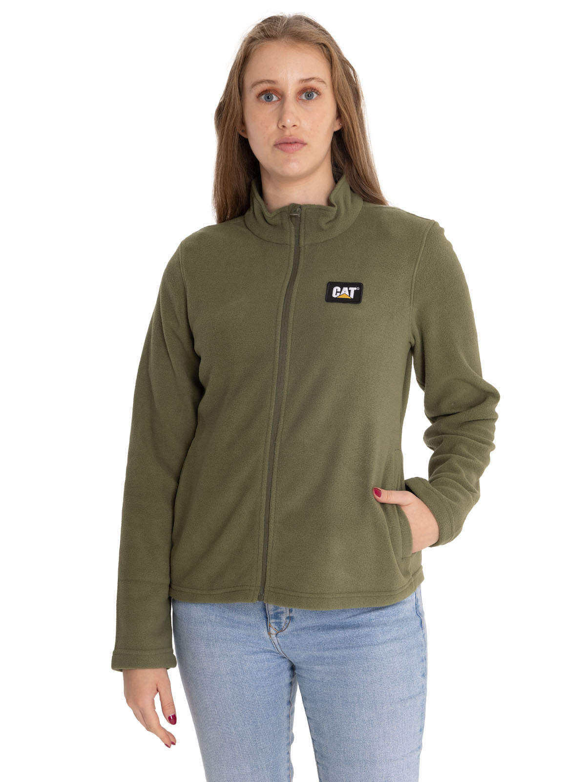 Polar Casual Mujer MICROFLEECE FULL ZIP VERDE CAT