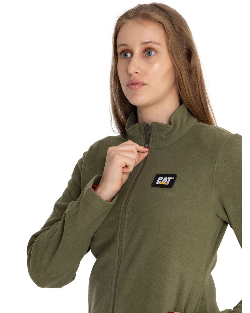 Polar-Casual-Mujer-MICROFLEECE-FULL-ZIP-VERDE-CAT