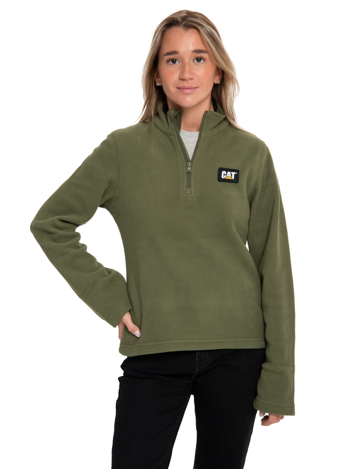 Polar Casual Mujer MICROFLEECE QUARTER ZIP VERDE CAT