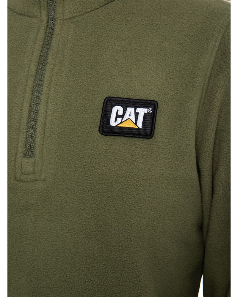 Polar-Casual-Mujer-MICROFLEECE-QUARTER-ZIP-VERDE-CAT