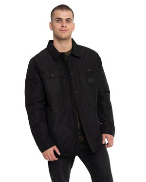 Chaqueta Casual Hombre Quilted Ripstop Shirt Jacket Negro Cat