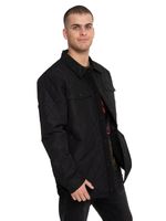 Chaqueta-Casual-Hombre-QUILTED-RIPSTOP-SHIRT-JACKET-NEGRO-CAT