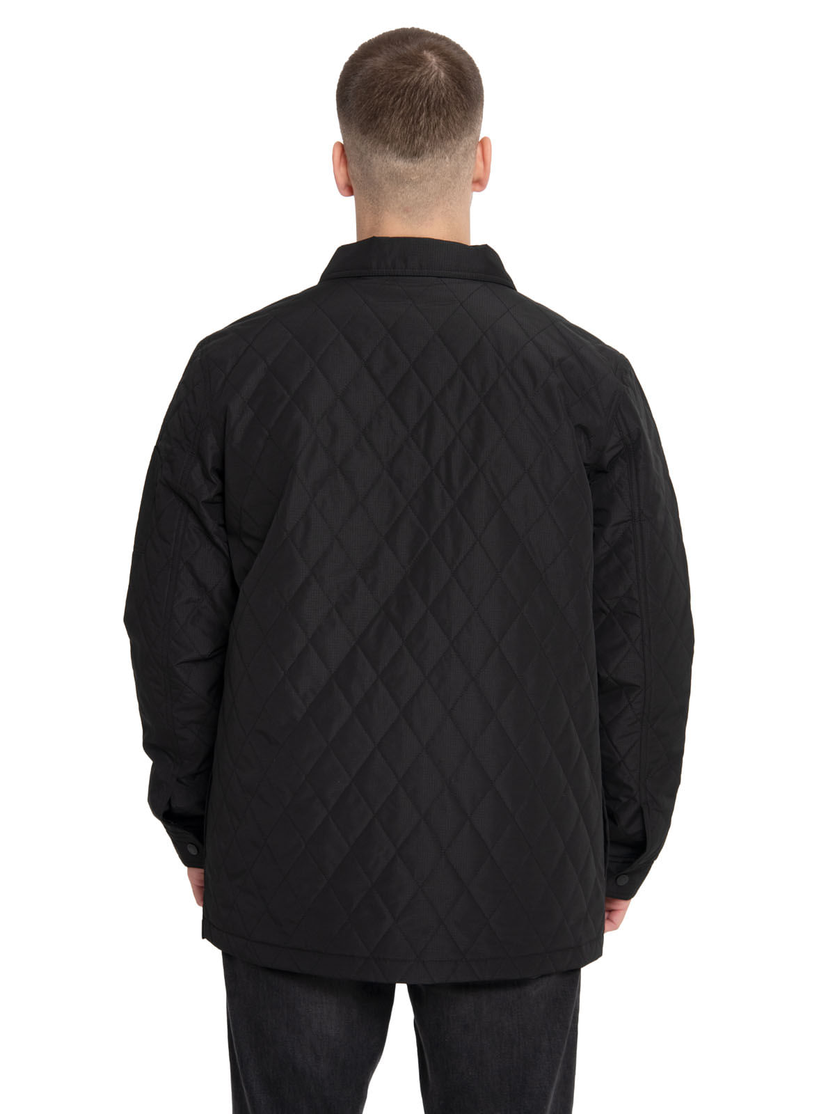 Chaqueta Casual Hombre QUILTED RIPSTOP SHIRT JACKET NEGRO CAT