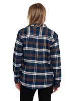 Blusa-manga-larga-Casual-Mujer-FLANNEL-L-S-SHIRT-AZUL-CAT