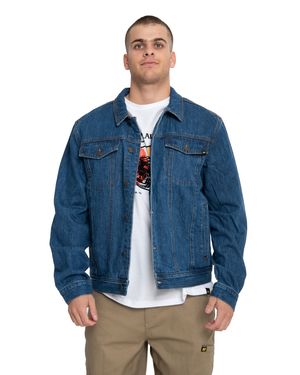 Chaqueta Casual Hombre Flannel Lined Denim Jacket Gris Cat