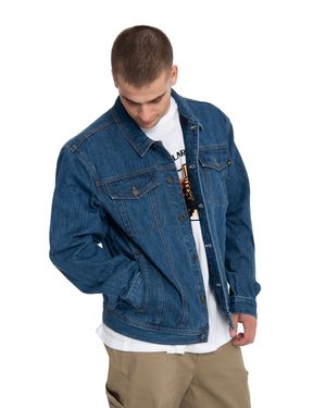 Chaqueta Casual Hombre Flannel Lined Denim Jacket Gris Cat