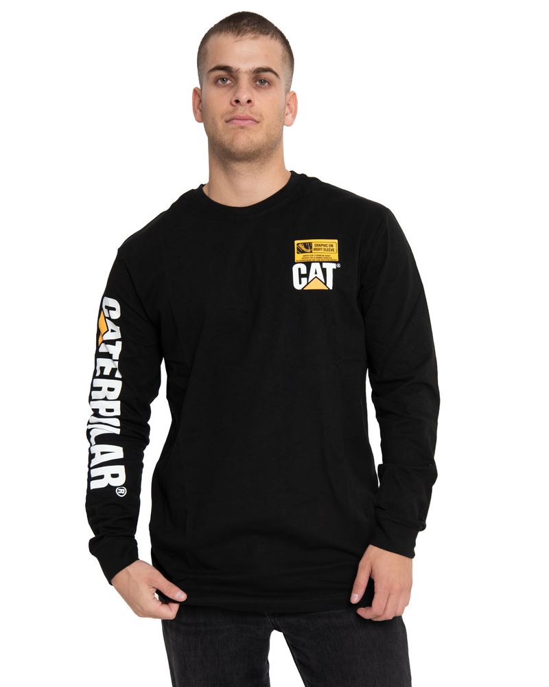 Polera-Manga-larga-Casual-Hombre-TRADEMARK-L-S-BANNER-TEE-NEGRO-CAT