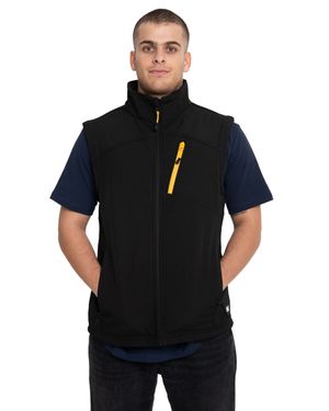 Chaqueta Sin Manga Casual Hombre Essential Softshell Vest Negro Cat