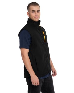 Chaqueta Sin Manga Casual Hombre Essential Softshell Vest Negro Cat