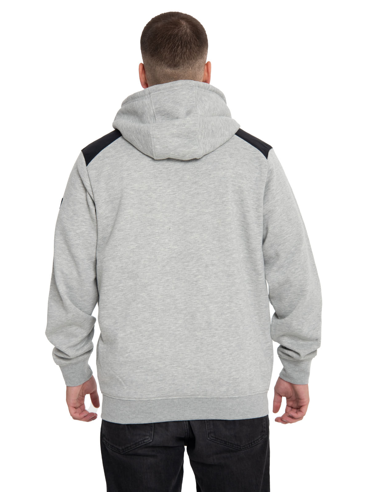 Poleron Casual Hombre ESSENTIAL FZ HOODED SWEATSHIRT GRIS CAT