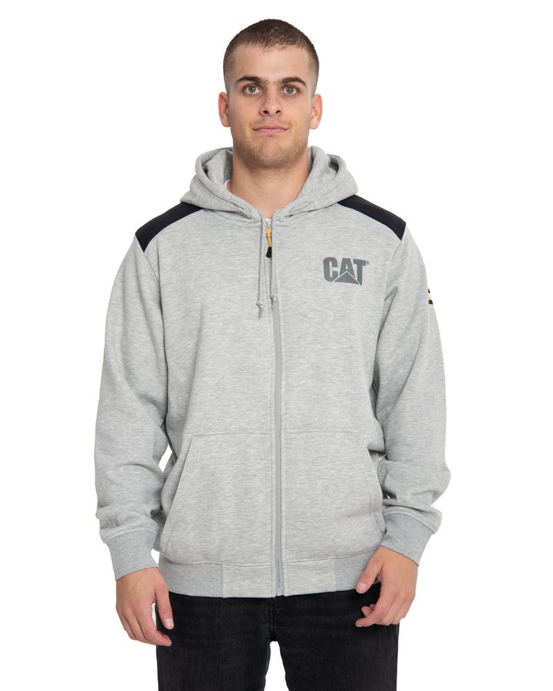 Poleron-Casual-Hombre-ESSENTIAL-FZ-HOODED-SWEATSHIRT-GRIS-CAT