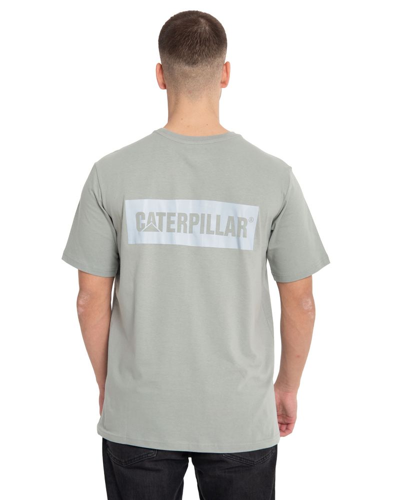 Polera-Manga-corta-Casual-Hombre-REFLECTIVE-CATERPILLAR-LOGO-TEE-GRIS-CAT