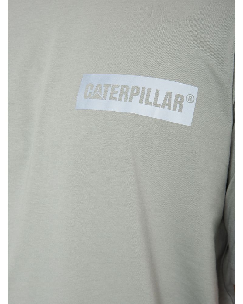 Polera-Manga-corta-Casual-Hombre-REFLECTIVE-CATERPILLAR-LOGO-TEE-GRIS-CAT