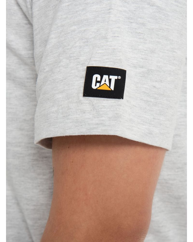 Polera-Manga-corta-Casual-Hombre-ESSENTIAL-S-S-TEE-GRIS-CAT