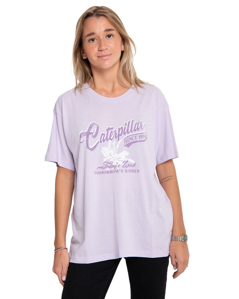 Polera-Manga-corta-Casual-Mujer-OVERSIZED-GRAPHIC-TEE-MORADO-CAT