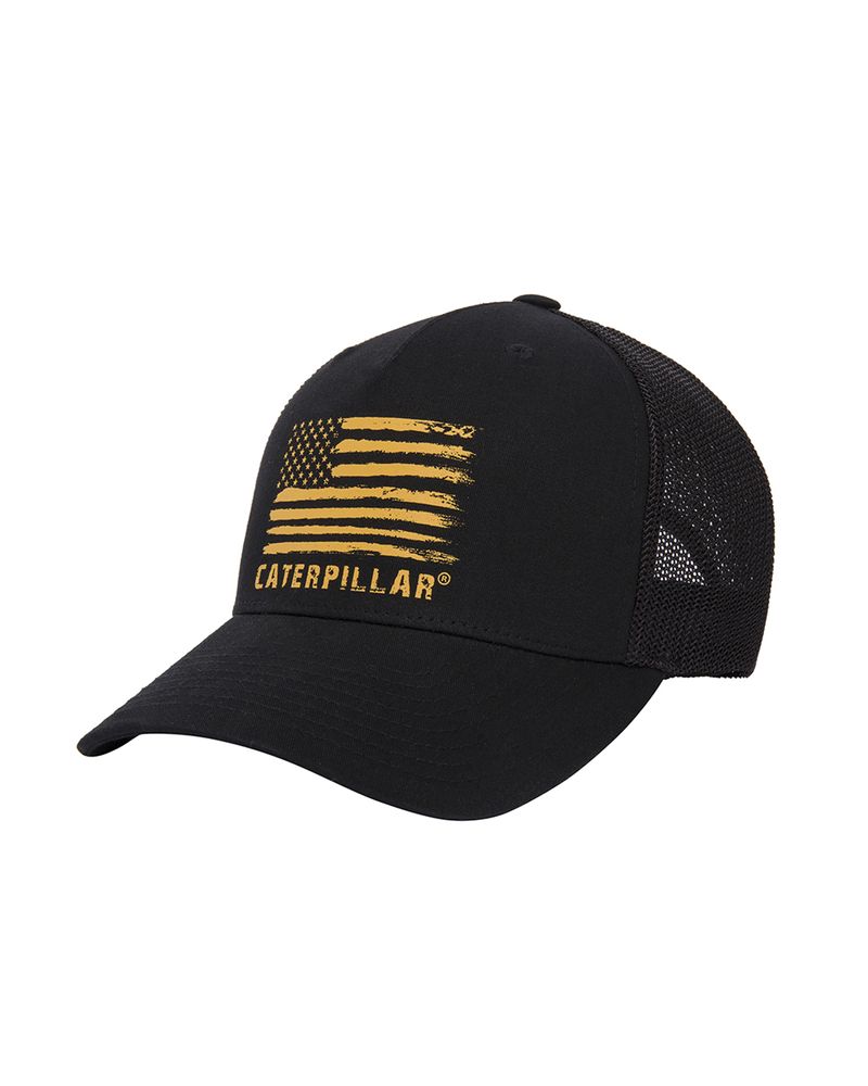 Jockey-Casual-Unisex-Distressed-Flag-Flexfit-Negro-Cat