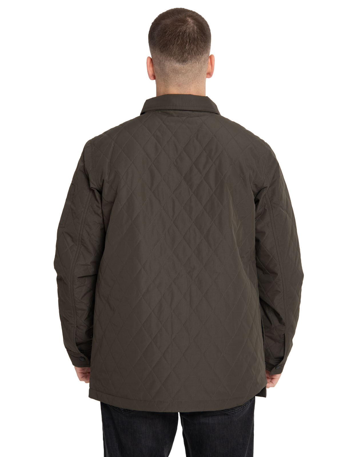 Chaqueta Casual Hombre QUILTED RIPSTOP SHIRT VERDE CAT