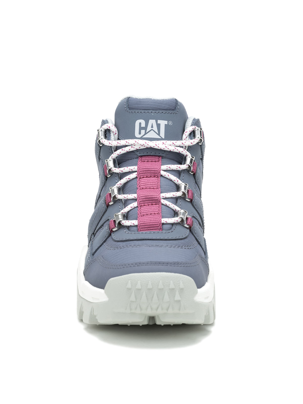 Zapatilla Con Caña Casual Mujer Reactor Mid Azul Cat