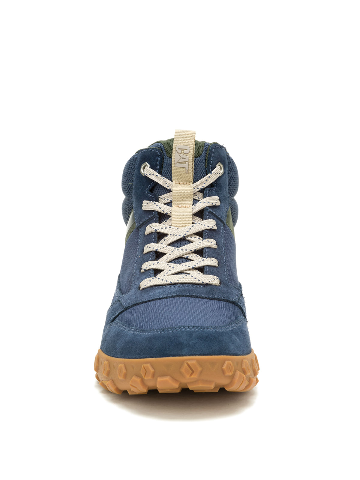 Zapatilla Con Caña Casual Hombre Hex Ready Mid Mesh Azul Cat