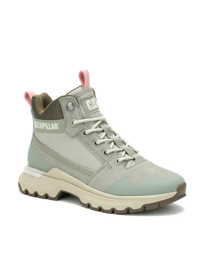 Zapatilla-Con-Caña-Casual-Mujer-Colorado-Sneaker-Verde-Cat