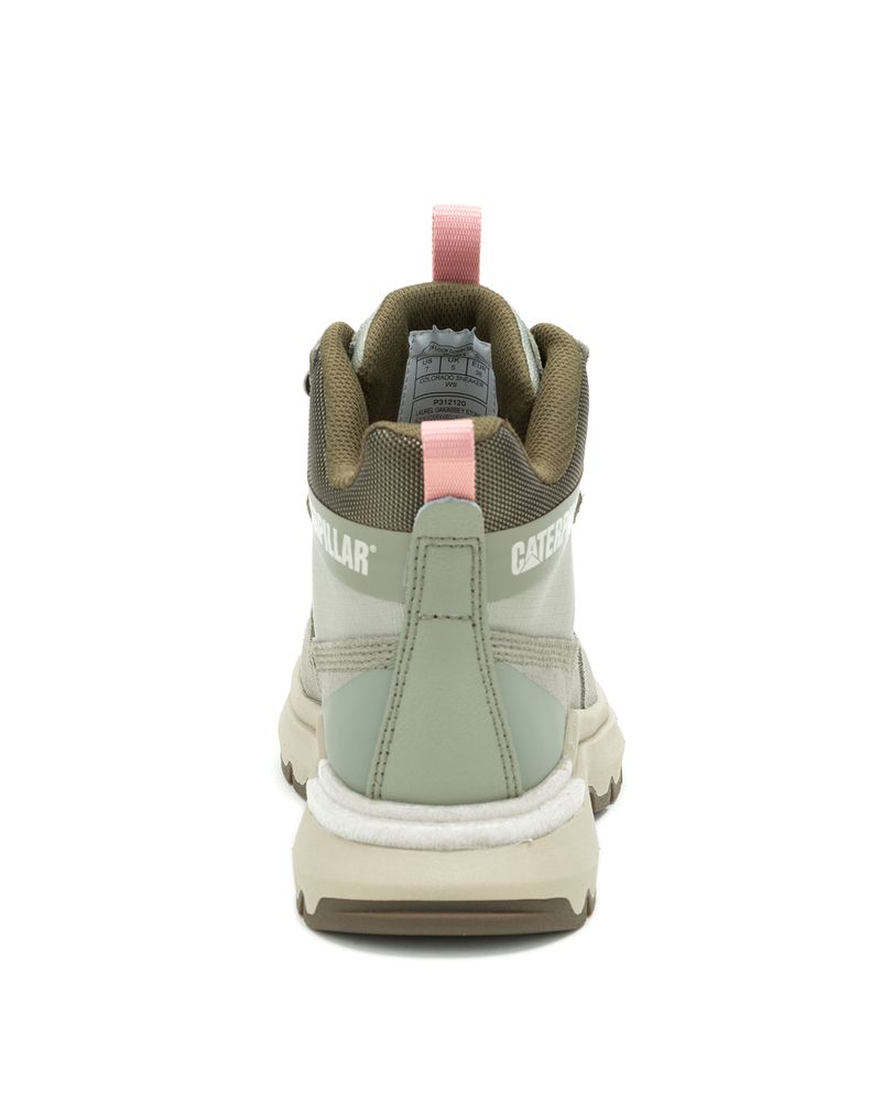 Zapatilla-Con-Caña-Casual-Mujer-Colorado-Sneaker-Verde-Cat