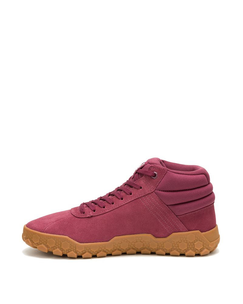 Zapatilla-Con-Caña-Gamuza-Hombre-Hex---Mid-Burdeo-Cat