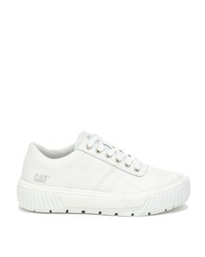 Zapatilla Casual Mujer Amp Canvas Blanco Cat