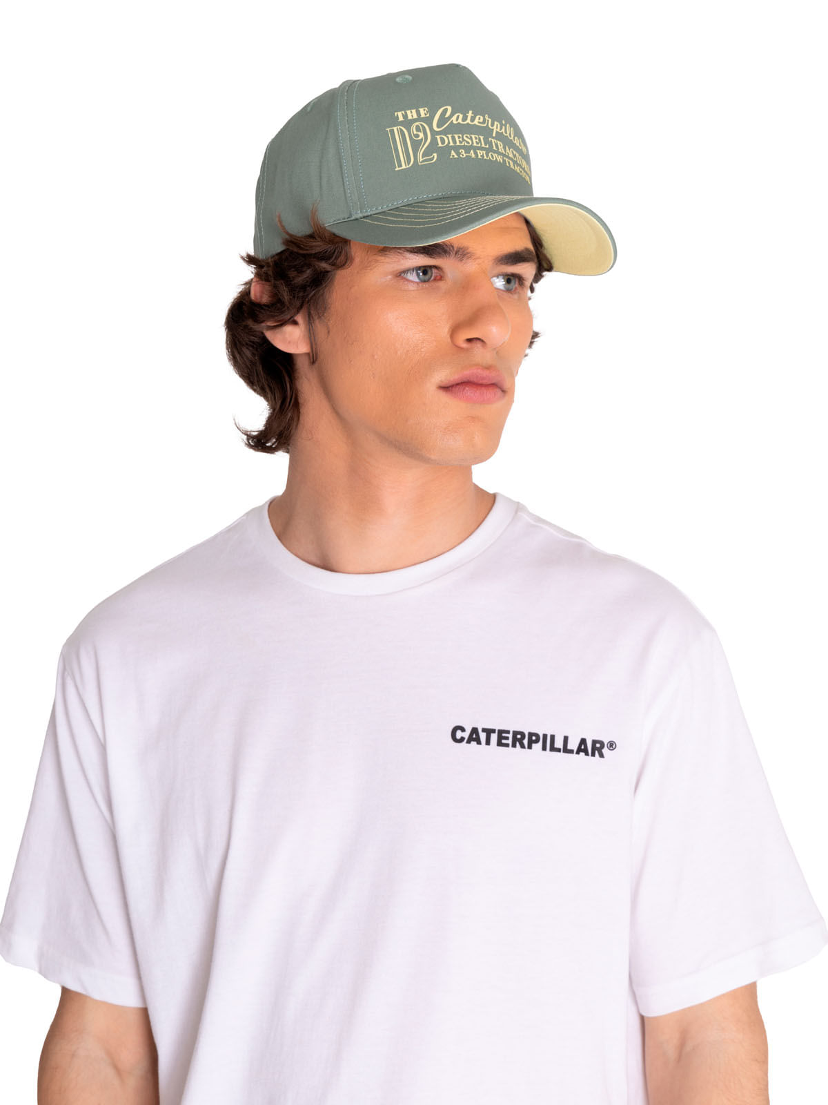 Jockey Casual Hombre CATERPILLAR D2 5-PANEL HAT Verde CAT