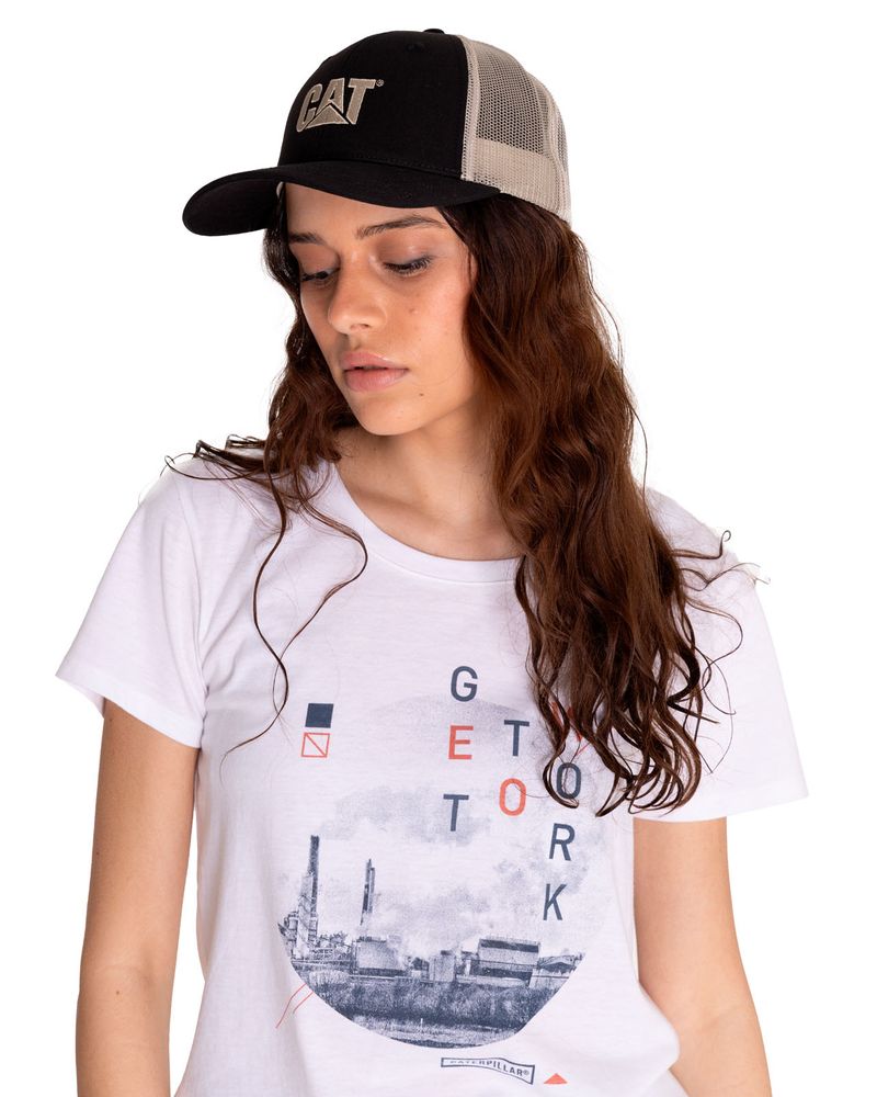 Jockey-Casual-Mujer-CAT-LOGO-MESH-BACK-HAT-Negro-CAT