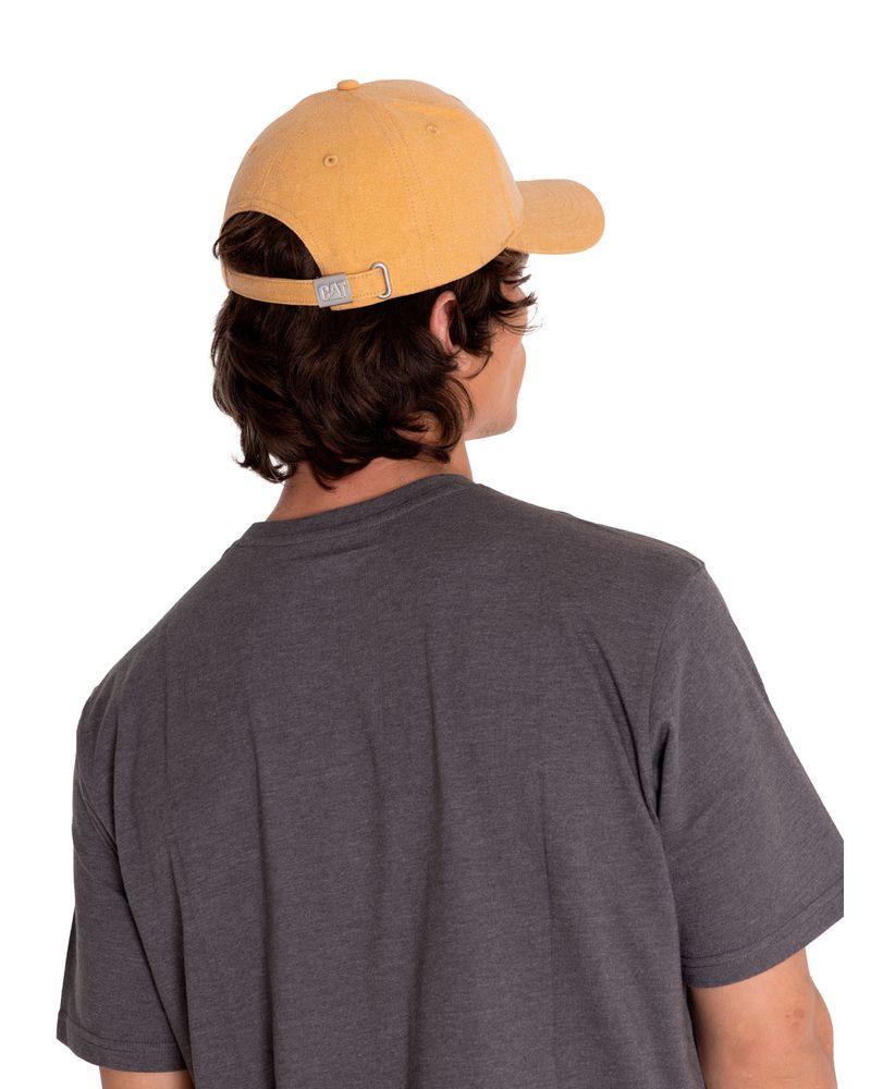 Jockey-Casual-Hombre-PIGMENT-DYED-CAT-LOGO-HAT-Amarillo-CAT