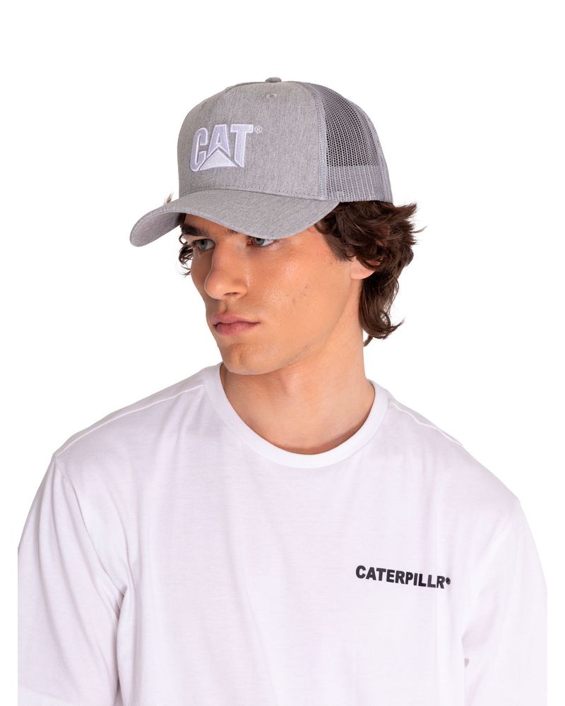 Jockey-Casual-Hombre-TRUCKER-2D-LOGO-HAT-Gris-CAT