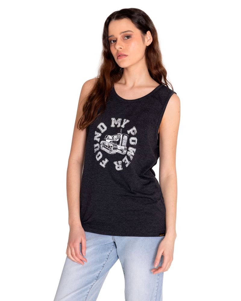 Polera-Sin-manga-Casual-Mujer-GRAPHIC-TANK-1-Negro-CAT