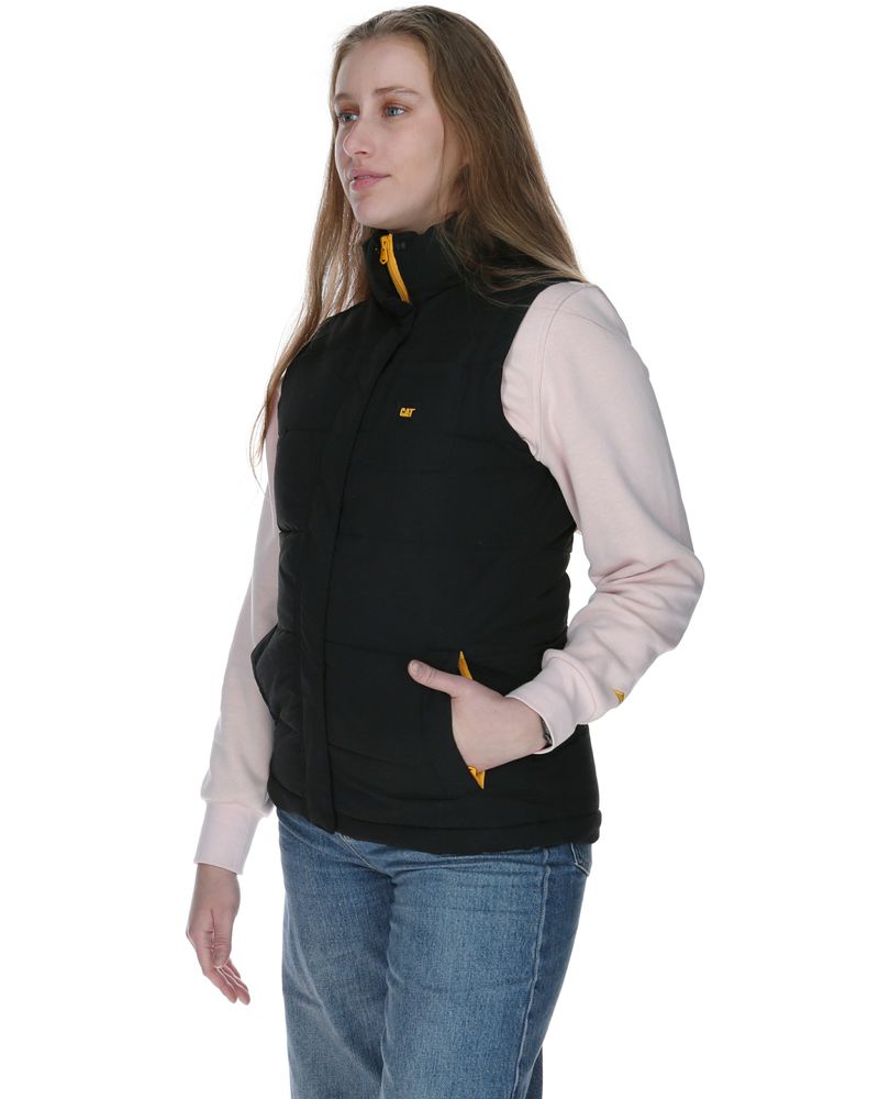 Chaqueta-Sin-manga-Casual-Mujer-WOMEN-S-ARCTIC-ZONE-VEST-Negro-CAT