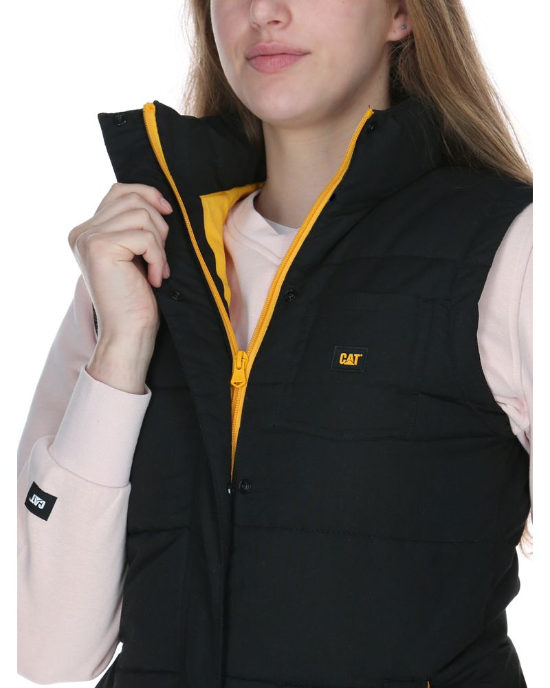 Chaqueta-Sin-manga-Casual-Mujer-WOMEN-S-ARCTIC-ZONE-VEST-Negro-CAT