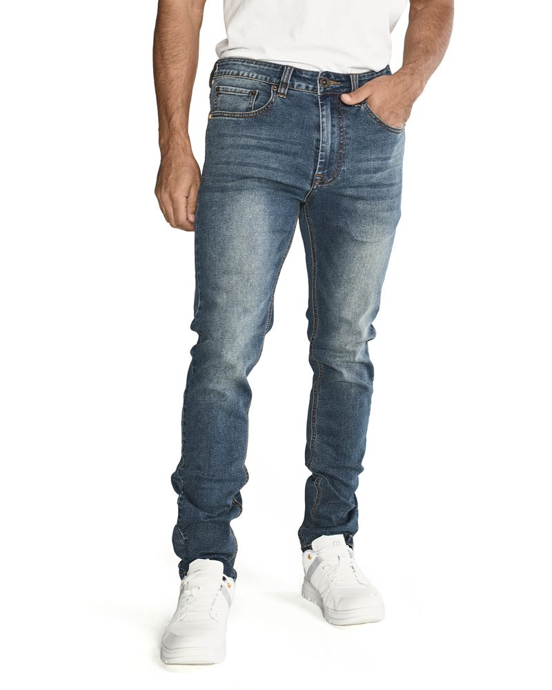 Jeans-Casual-Hombre-TRIBLEND-STRETCH-DENIM-SKINNY-Azul-CAT