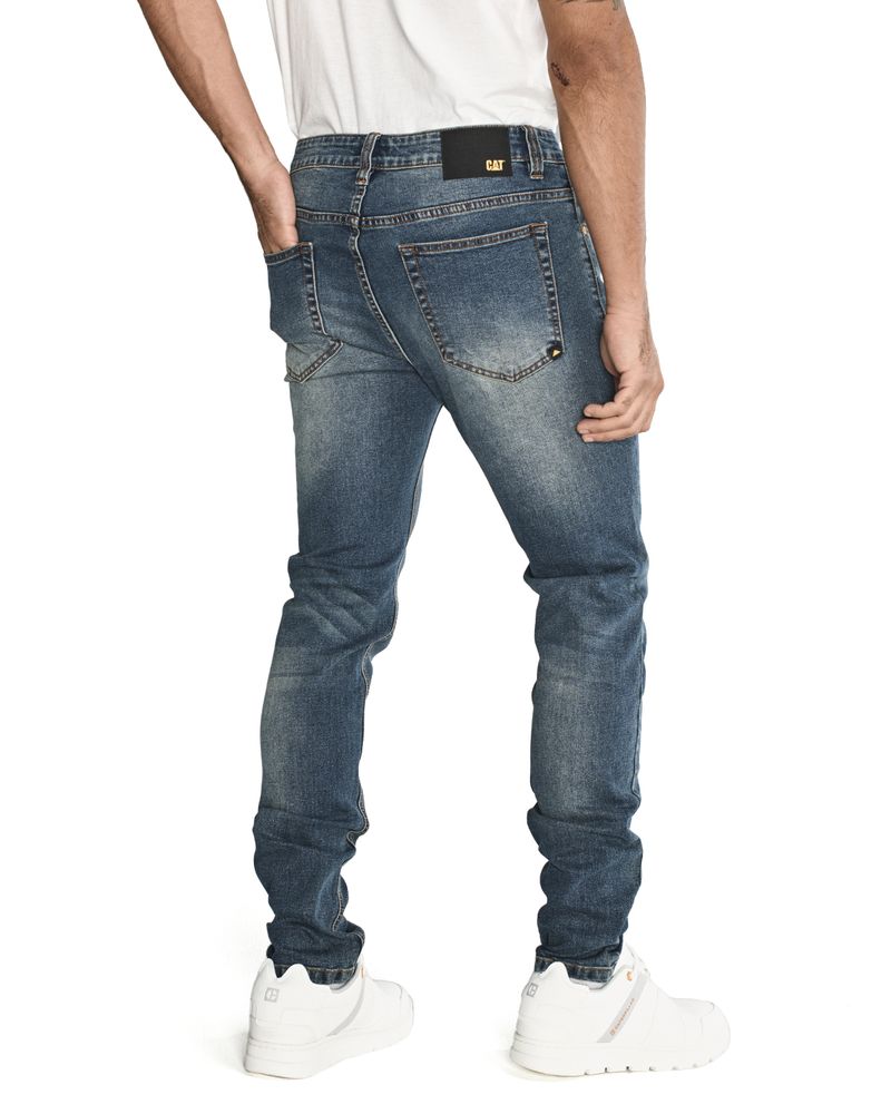 Jeans-Casual-Hombre-TRIBLEND-STRETCH-DENIM-SKINNY-Azul-CAT