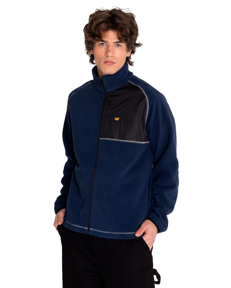 Polar-Casual-Hombre-POLAR-FLEECE-FULL-ZIP-JACKET-Azul-CAT