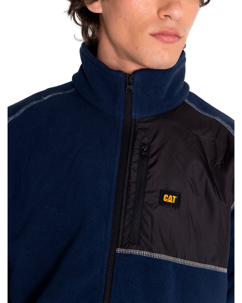 Polar-Casual-Hombre-POLAR-FLEECE-FULL-ZIP-JACKET-Azul-CAT