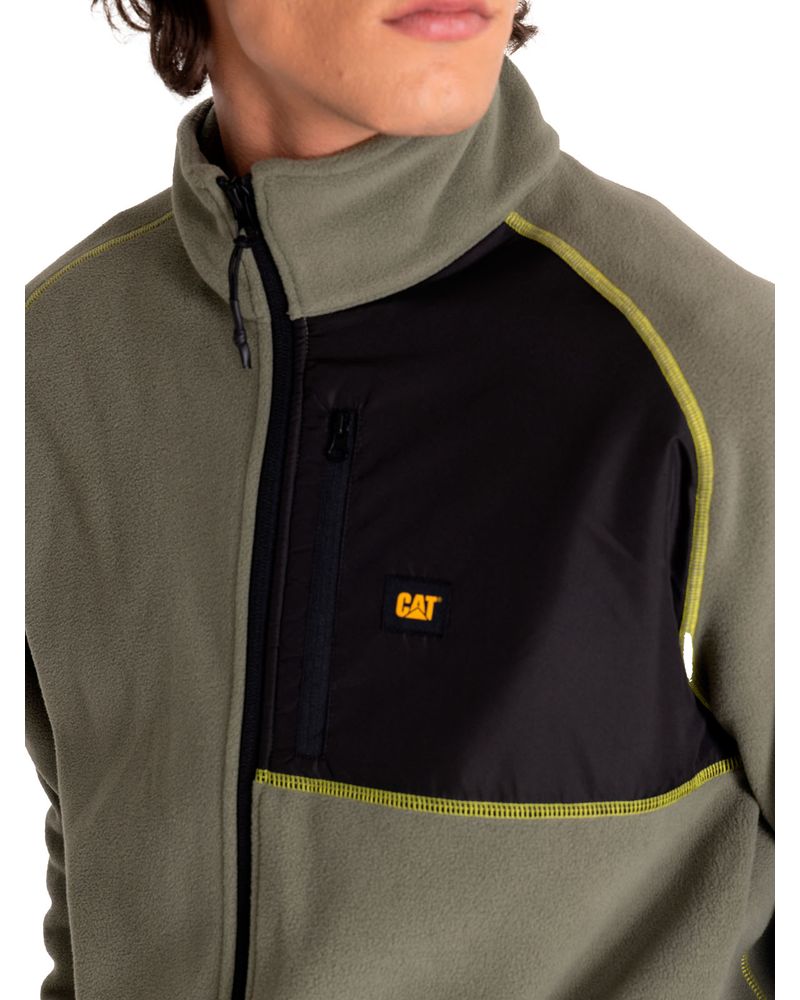 Polar-Casual-Hombre-POLAR-FLEECE-FULL-ZIP-JACKET-Verde-CAT