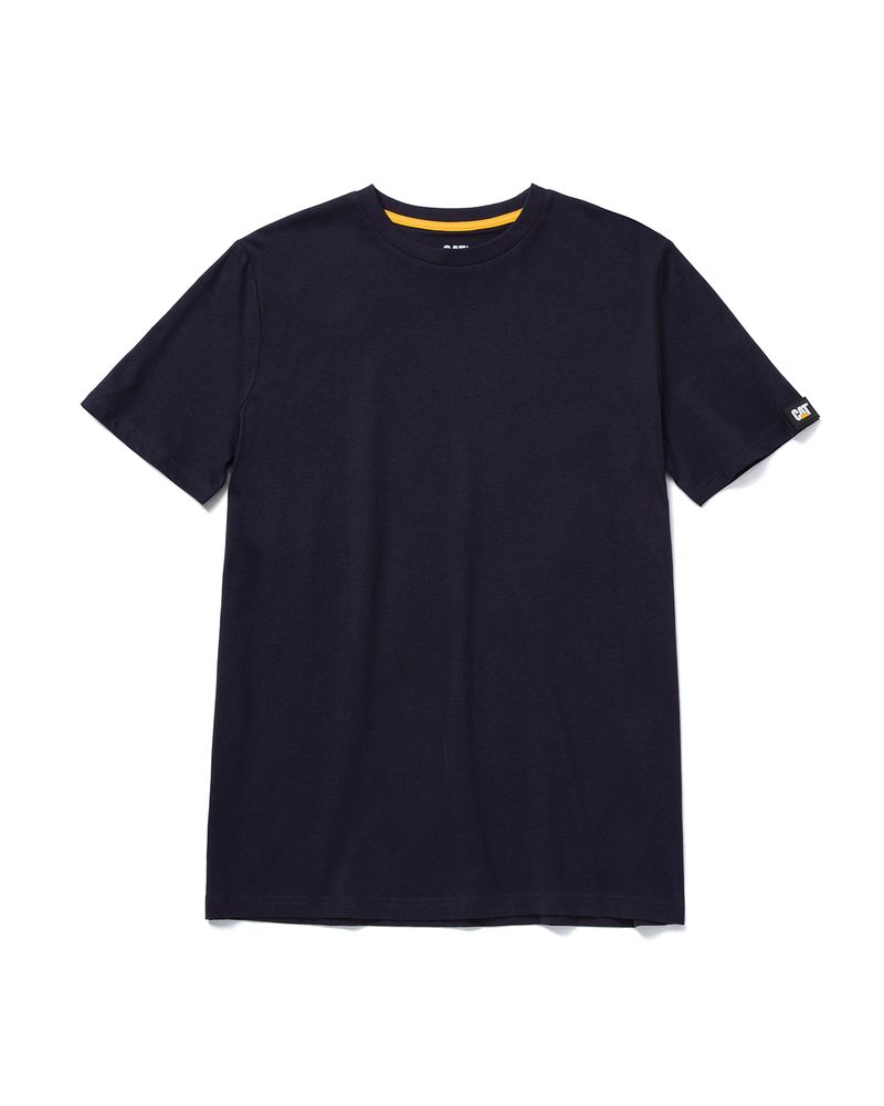 Polera-Manga-corta-Casual-Hombre-ESSENTIAL-S-S-TEE-Azul-CAT