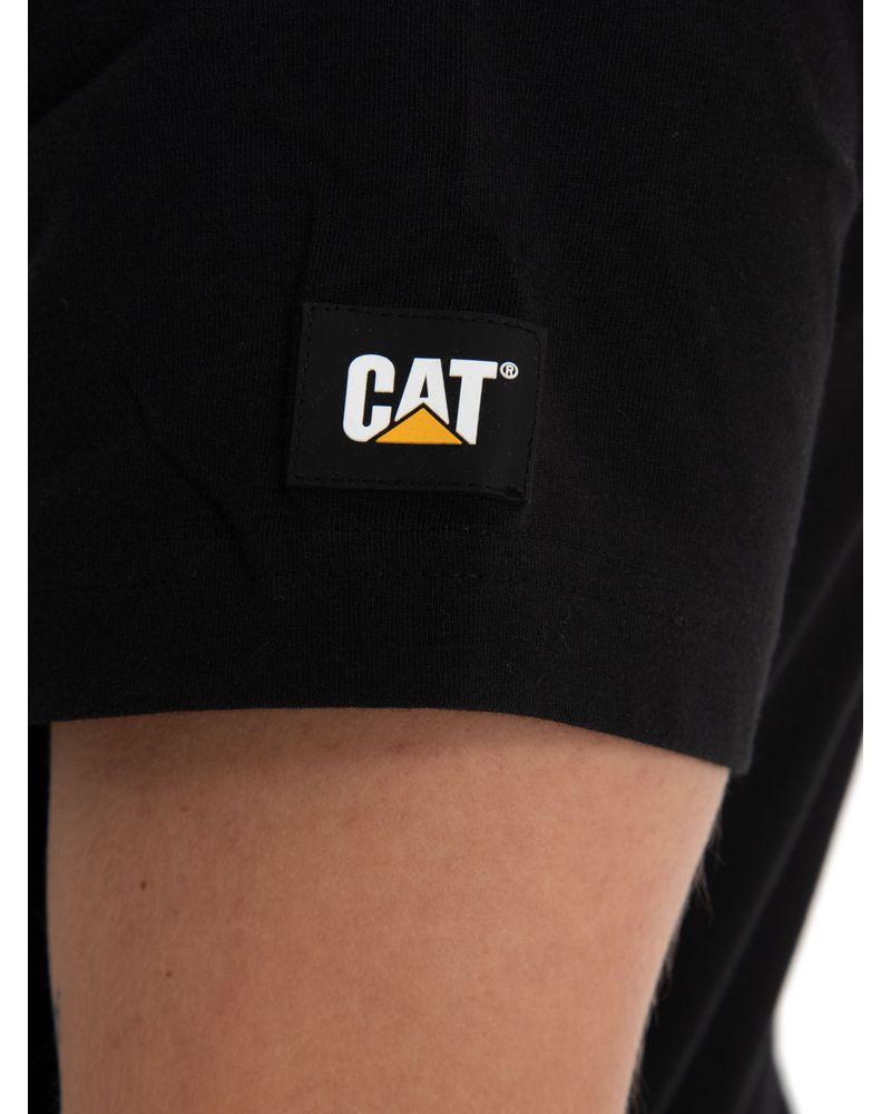 Polera-Manga-corta-Casual-Hombre-ESSENTIAL-S-S-TEE-Negro-CAT