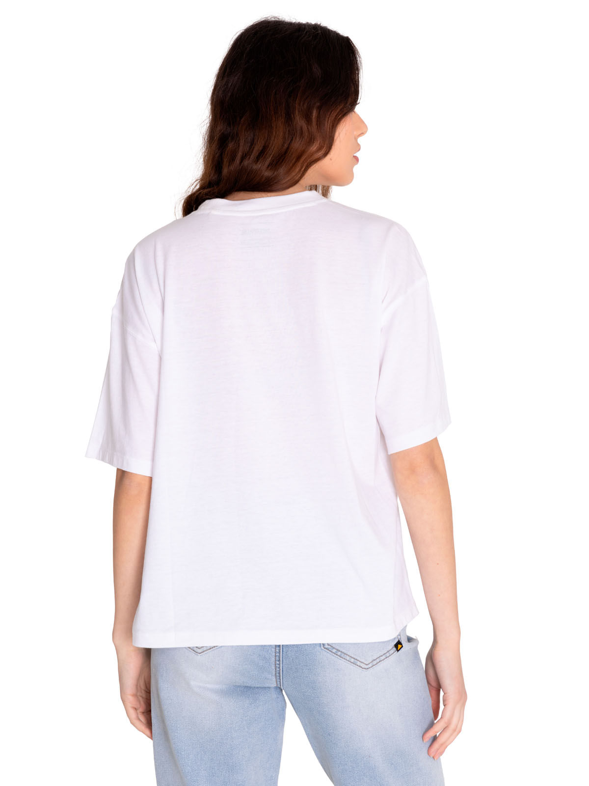 Polera Manga corta Casual Mujer BOXY NOVELTY TEE 1 Blanco CAT