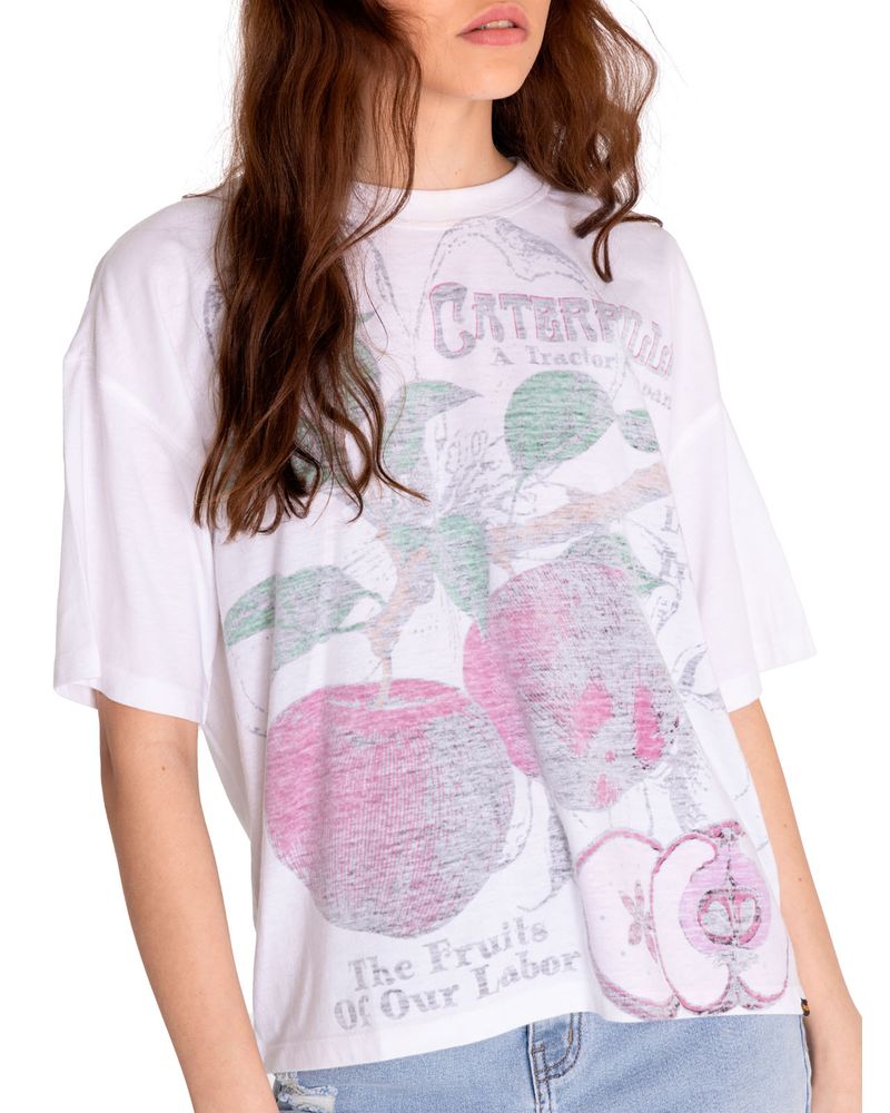 Polera-Manga-corta-Casual-Mujer-BOXY-NOVELTY-TEE-1-Blanco-CAT